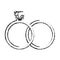 rings jewelry wedding symbol sketch