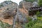 Rinka waterfall with eagles nest in Logar - Logarska valley, Slovenia