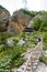 Rinka waterfall with eagles nest in Logar - Logarska valley, Slovenia