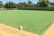 Rinks on an outdoor bowling green