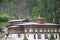 Rinpung Dzong. Large Drukpa Kagyu Buddhist monastery and fortress. Paro. Partial view. Paro