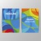 Rio 2016 Olympics brochures with abstract background.