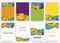 Rio 2016 Olympics brochures with abstract background