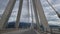 rio antirio bridge greece toll station cords signs patra city