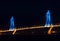 Rio-Antirio bridge at night