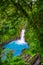 Rio Celeste Waterfall and pond in Tenorio Volcano National Park, Alajuela Province, Costa Rica