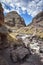 The Rio Chillcamayu winds its way through a valley near Ausangate, Cusco