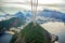 Rio De Janeiro Amazing View, Urca Hill, Sugar Loaf Mountain, Evening Clouds, Sunset. Funicular, Jesus Redeemer Statue, Ocean