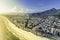 Rio de Janeiro, Barra da Tijuca with sunset light aerial view