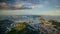 RIO DE JANEIRO, BRASIL - MAY, 2023: Timelapse view of a famous landmark Sugarloaf Mountain and Guanabara Bay in city