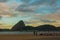 Rio de Janeiro, Brazil: Beautiful landscape overlooking the Flamengo beach in cloudy weather