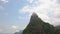 Rio De Janeiro Brazil, Cinematic Aerial of Christ The Redeemer Statue in Clouds