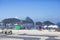 Rio de Janeiro, Brazil, the Copacabana Promenade and beach.