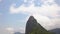 Rio De Janeiro Brazil Corcovado Mountain and Jesus Statue, Aerial Approaching