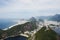 Rio de Janeiro; Brazil - February, 12, 2019: View over Copacabana beach from Sugarloaf mountain