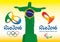 RIO DE JANEIRO - BRAZIL - YEAR 2016 - Olympic games and paralympics games 2016, christ redeemer symbol and logos