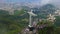 Rio De Janeiro Christ The Reedemer Aerial Hyperlapse Time Lapse, Brazil