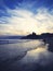 Rio de Janeiro Ipanema Beach Scenic Dusk Sunset Reflection