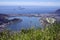 Rio de Janeiro. Lagoon view from the mountain Corcovado.