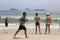 Rio de Janeiro\'s beaches are crowded on the eve of the Carnival