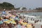 Rio de Janeiro\'s beaches are crowded on the eve of the Carnival