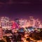 Rio de Janeiro skyscrapers night panorama