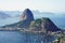 Rio de Janeiro Sugarloaf Mountain and Urca Hill on Guanabara Bay, Rio de Janeiro, UNESCO World Heritage, Brazil