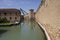 Rio de le Vergini in Venice, with the historic Arsenal walls