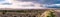 Rio Grande Gorge at Sunset with Taos Mountains Panorama.