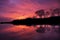 Rio Grande river at sunset