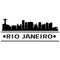 Rio Janeiro Skyline City Icon Vector Art Design