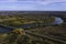 Rio Negro landscape in Patagonia, passing through the city of General Conesa