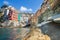 Riomaggiore fisherman village in Cinque Terre, Italy