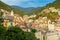 Riomaggiore. Italian village on the coast.