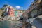 Riomaggiore in La Spezia, Italy