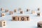 Riot - word from wooden blocks with letters