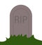 RIP grave vector icon