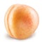 Ripe apricot fruit with water drops. Clipping paths.