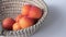 ripe apricots in plate on the table. Orange apricots fruits in bowl. Juicy apricots nutrition