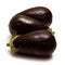 Ripe aubergines or egg plants