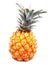 Ripe baby pineapple on white background
