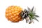 Ripe baby pineapple on white background, isolated