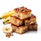 Ripe Banana And Pecan Cake Stock Photo - Quadratura Style