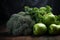 Ripe beautiful tasty vegetables on a dark banner background. Healthy food concept, harvest