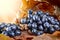 Ripe blue grape