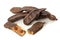 Ripe carob pods or St. John\'s bread