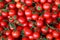 Ripe cherry tomatoes background