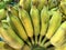 Ripe Cultivated Yellow Bananas
