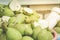 Ripe cut pears for juice cooking/pailful of the ripe cut pears, selective focus