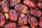 Ripe dates texture background